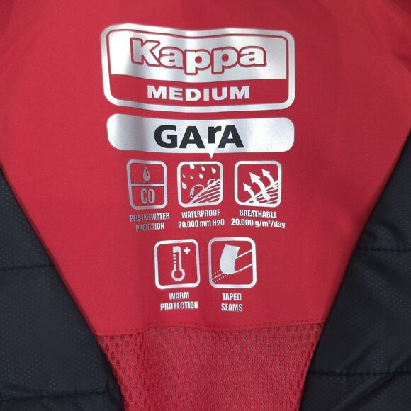 Kappa 6Cento 611P Ski Snowboard USA Jacket Red Mens Medium Hooded Pockets NWT - Picture 5 of 9